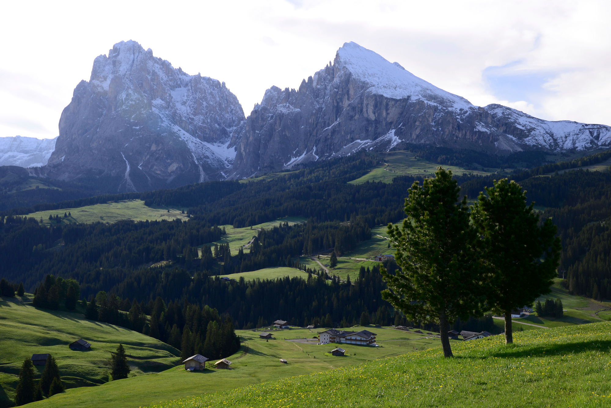 Summer mountain landscape near Fiè